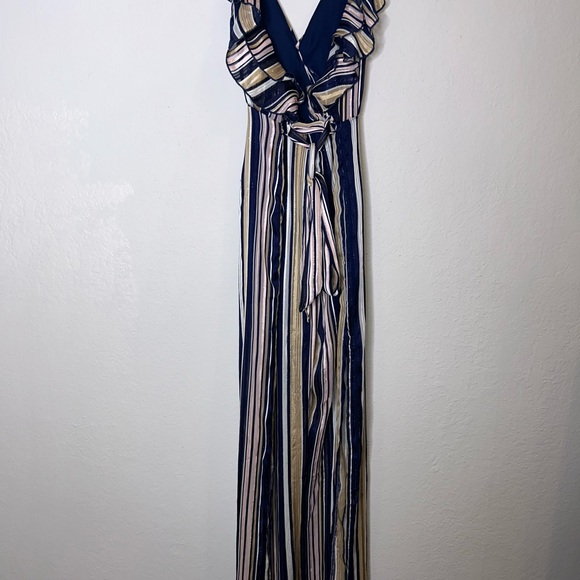 Multi-Color Leg Split Jumpsuit - Picture 4 of 9